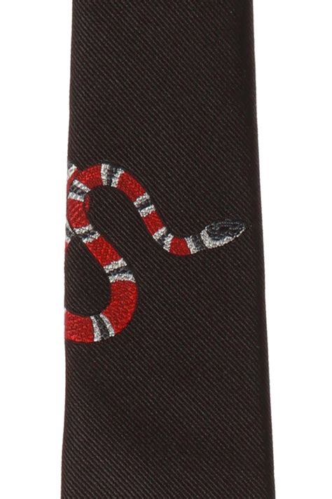 black gucci tie|Gucci snake tie.